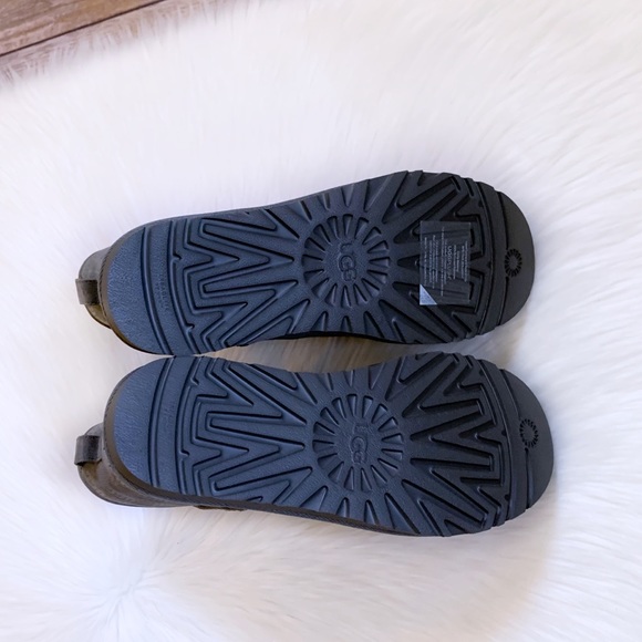 UGG Men’s Classic Mini II UGG Print Charcoal Boots - Picture 7 of 7